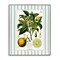Stupell Industries Lemon Plant Green Stripes Framed Giclee, design by Lettered and Lined